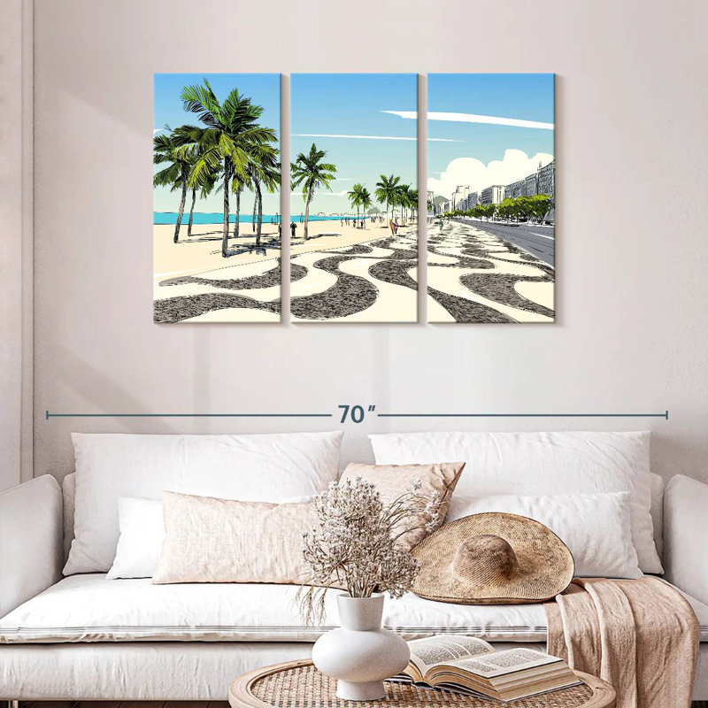 Gillard Copacabana Sidewalk View, 28" H x 45" W