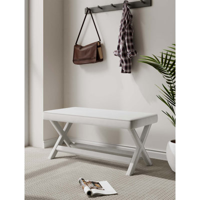 Banc rembourré Abigail Mid-Century