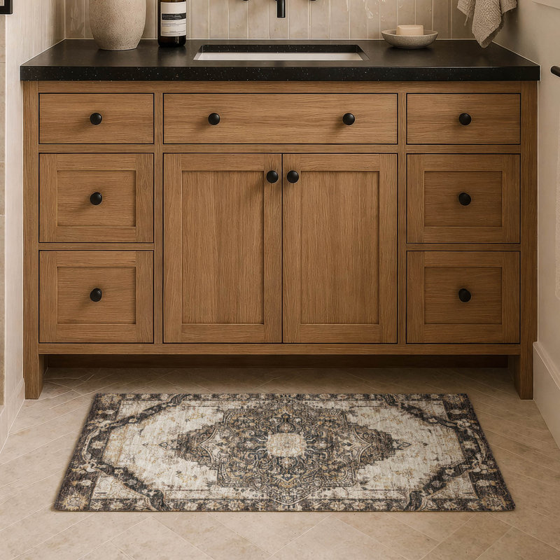 Machine Washable Indoor/Outdoor Chantille ACN2875 Global Rug, 2'6" x 3'10", Brown