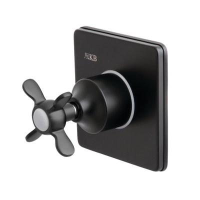 Kingston Brass Single-Handle Wall Mount Three-Way Diverter Valve with Trim Kit