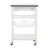 Macy Rolling Granite Kitchen Cart with Utility Drawer & Basket-22916604-128495253