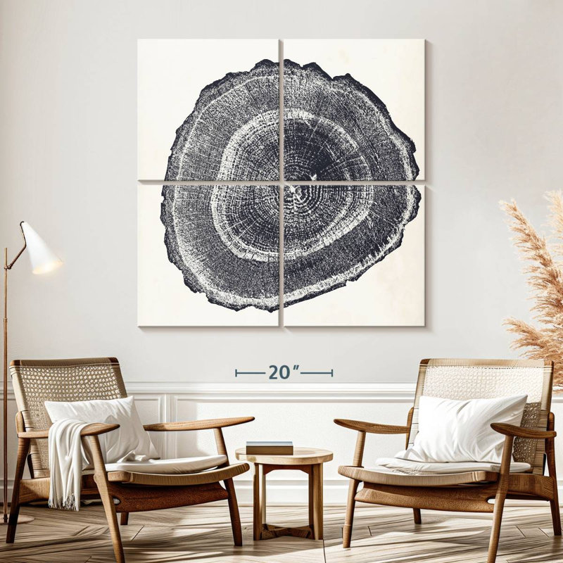 Harnek Tree Ring I, 57" H x 57" W