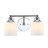Lauder Iron/Frosted Glass Farmhouse Cottage LED Vanity Light-1985817739-1981464512