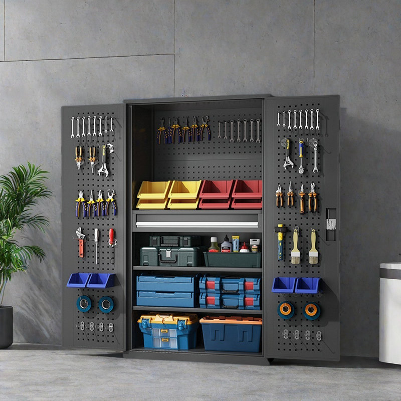 Multi-purpose Garage Lockers, Dark Gray