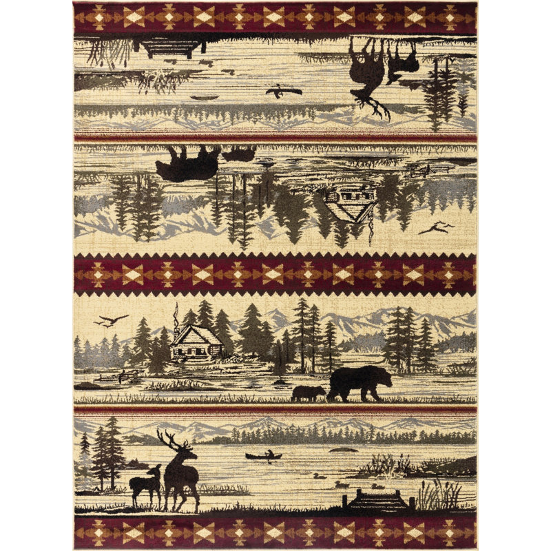 Tapis crème en polypropylène 7 pi 10 po X 3 po, pour les taches et les imperfections, Rectangle 7 pi 10 po x 10 pi 3 po