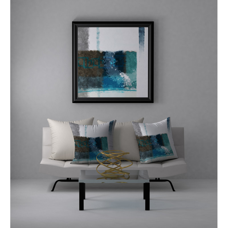 Coussin décoratif en carré leads Joy, 20 po x 20 po