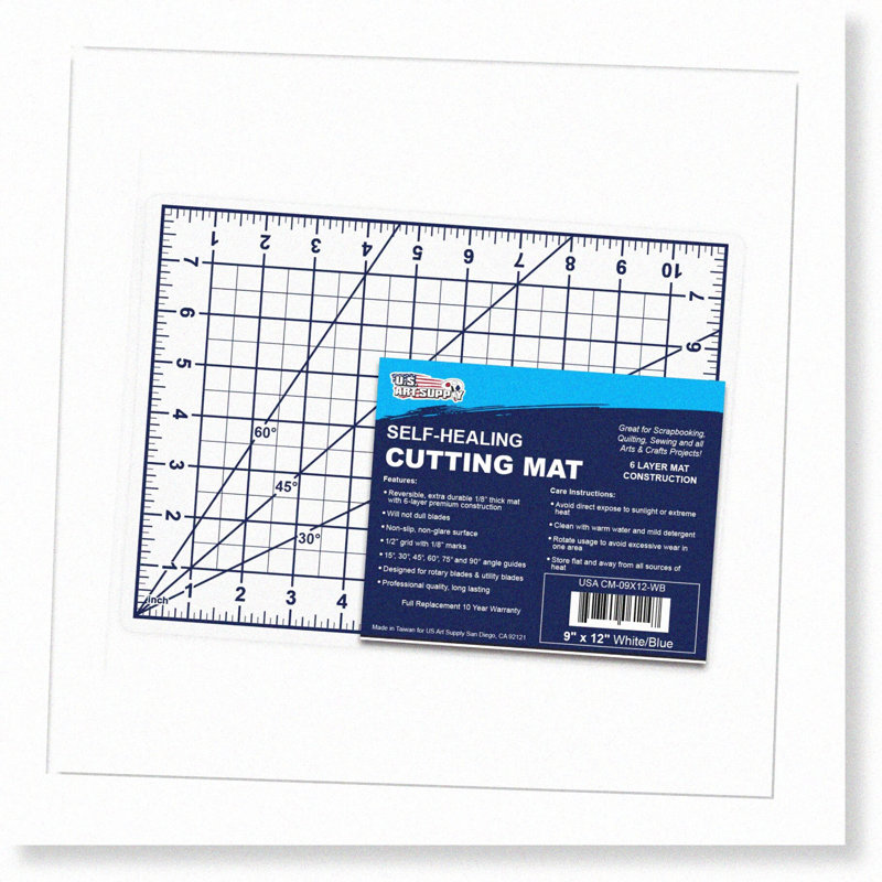 Self Healing Double Sided Cutting Mat White