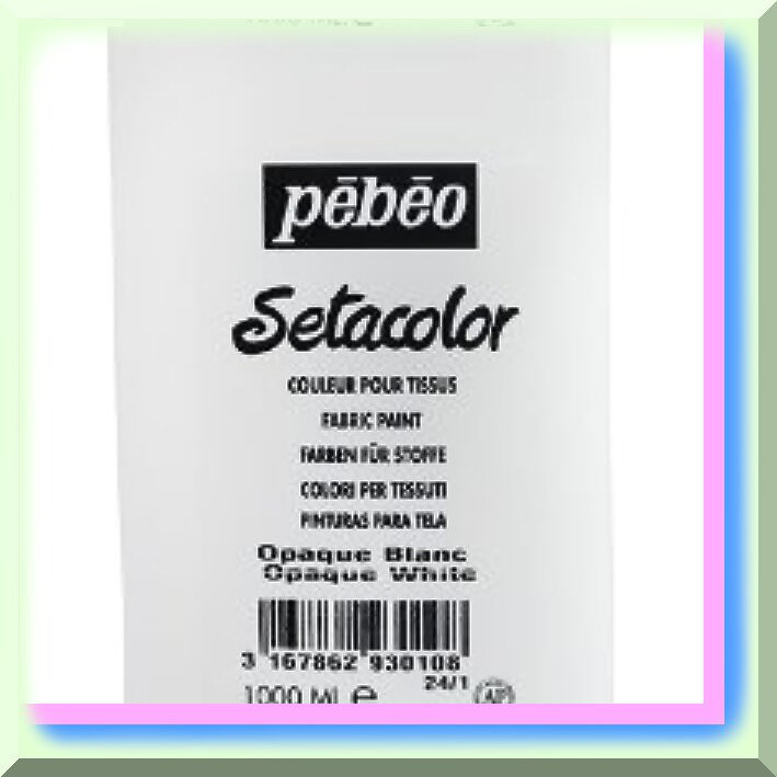 1-Liter Opaque Fabric Paint in Brilliant White