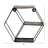 Square Metal Floating Shelf