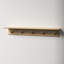 Shea Poplar Solid Wood Floating Shelf with Hooks-2126806223