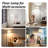 Modern Arc Floor Lamp With 3 Color Temperatures, Foot Switch & 9W LED Bulb For Living Room, Bedroom, Office
