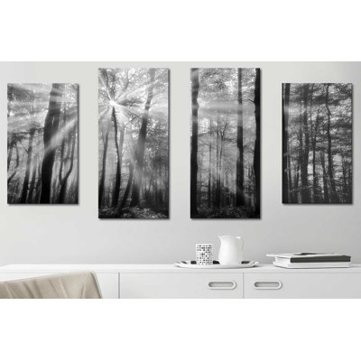 "Breaking Through" par Irene Weisz, ensemble de 4 reproductions sur toiles