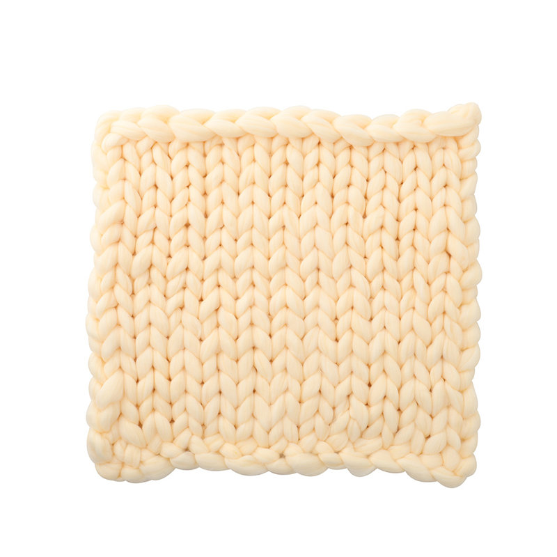 Casper Machine Tufted Throw Blanket, W60 x L60cm, Grey