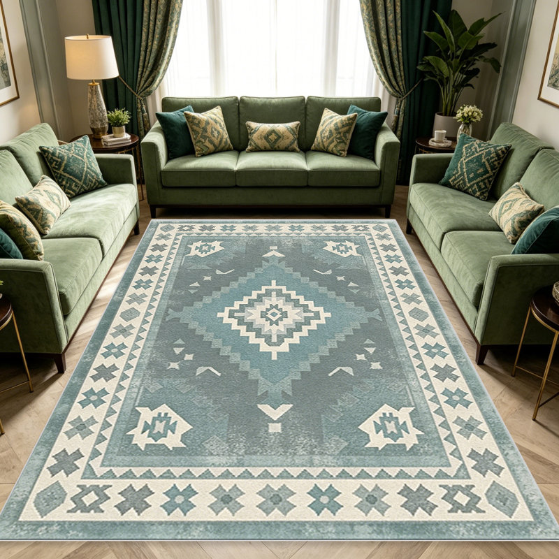 Sage carpet-easy to clean, machine-washable, soft and comfortable; suitable for door mats, kitchens, living rooms, bedrooms, corridors, and laundry areas. Easy to clean, durable carpet for home decoration.