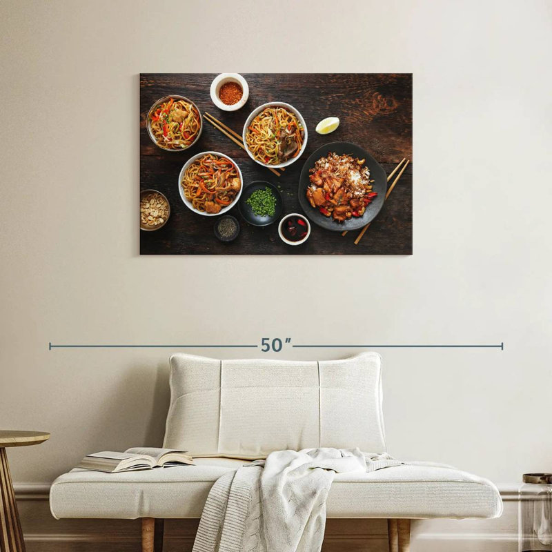 Yarlin Asian Food Bowls, 24" H x 36" W