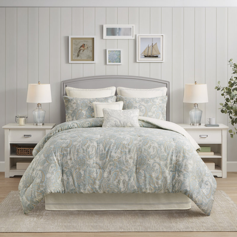 Ivory Cotton Satin Embroidered Euro Sham
