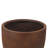 Acushnet 17.5" Dia Gray Round Planter, Outdoor Pot with Drainage Hole-1398424968-1398424974