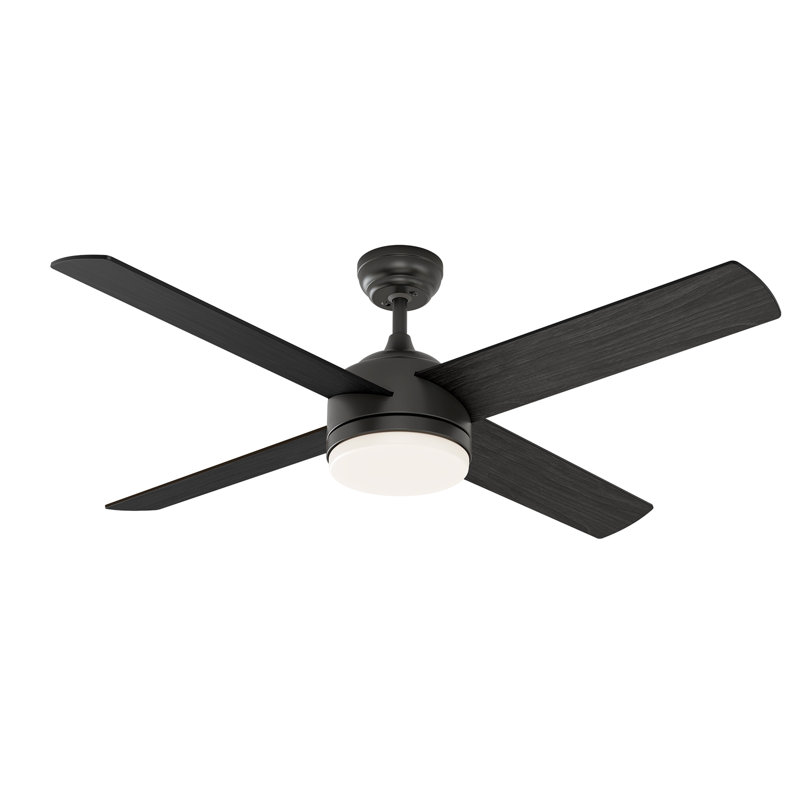 52" 4-Blade Ceiling Fan with LED Lights and Remote Control