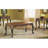 3Pc Dark Cherry Finish Coffee & End Table Set