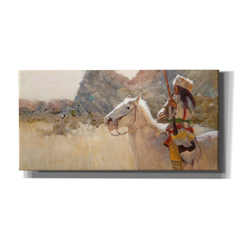 «Blue Gap Pass» par J.E. Knauf, art mural sur toile, H 12 po x l 24 po x P 0,75 po