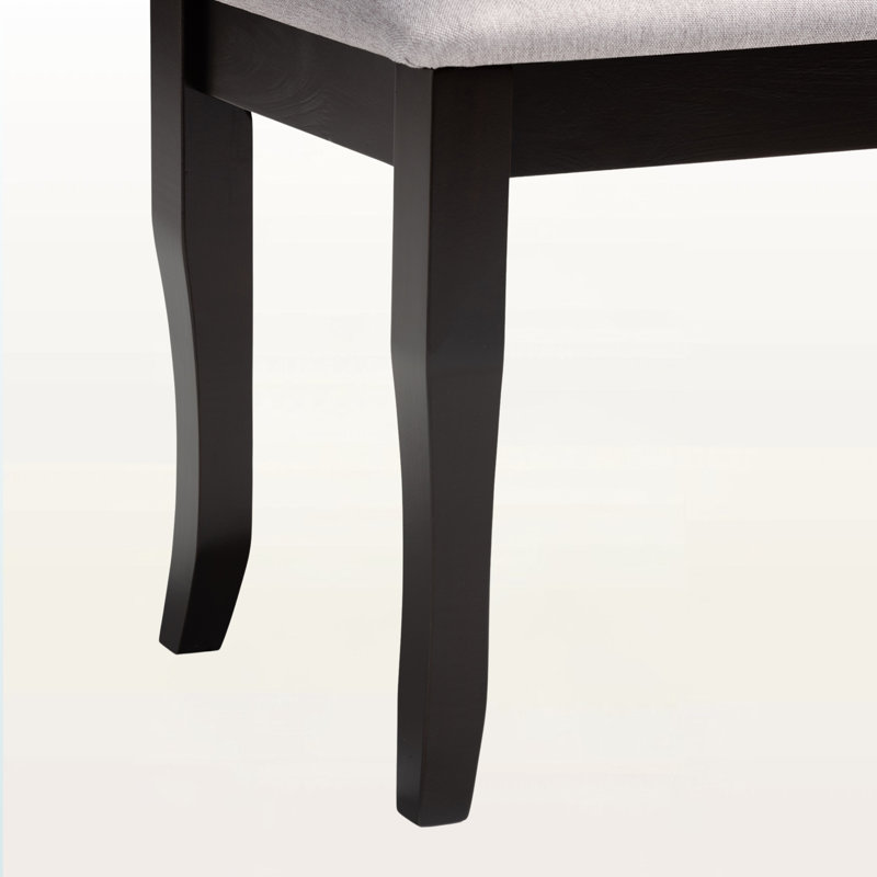 Banc de salle à manger rembourré en tissu Nebula