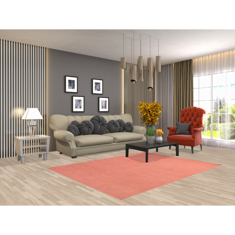 Tapis rose moderne Gabbeh 5 x 7