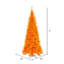 Orange Fir Lighted Artificial Fir Christmas Tree-37972093