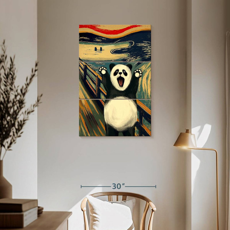 Brampt The Scream With Panda, 57'' H x 36'' W
