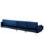 Childers 5 Seater Velvet Sofa Bed-1380508056-1380508059