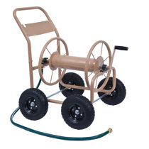 Suncast 225 Foot Capacity Hosemobile Pro Garden Hose Reel Cart, Mocha (3  Pack)