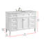 Ensemble de meuble-lavabo simple 48 "Rivers-492281409