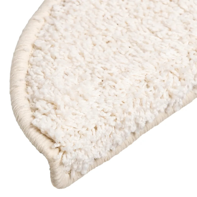 Carpet Stair Treads White 56x17x3 cm