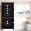 Armoire de rangement autoportante de 64 po à 4 portes avec 3 tablettes réglables-1022201682