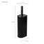 Brosse de toilette en métal et arche Acento avec doublure amovible et base lestée, mat et noir-110590297