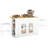 47" Large Portable Kitchen Island Dining Bar Kitchen Table with Drop Leaf and 2 Stools-133298363
