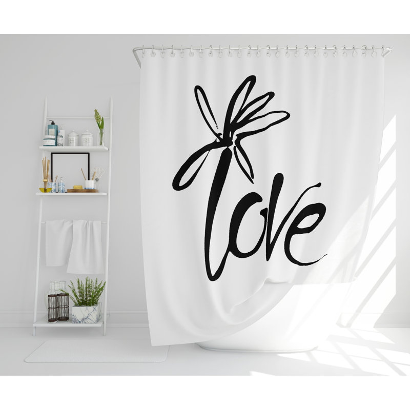 Dones Polyester Shower Curtain Set, 168cm H x 168cm W