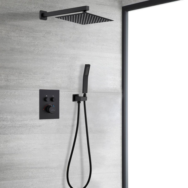 Système de douche complet avec valve brute