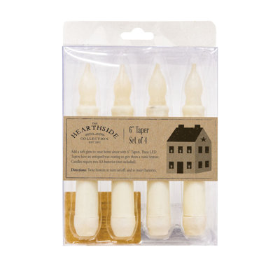 Scented Unscented Flameless Taper Candle