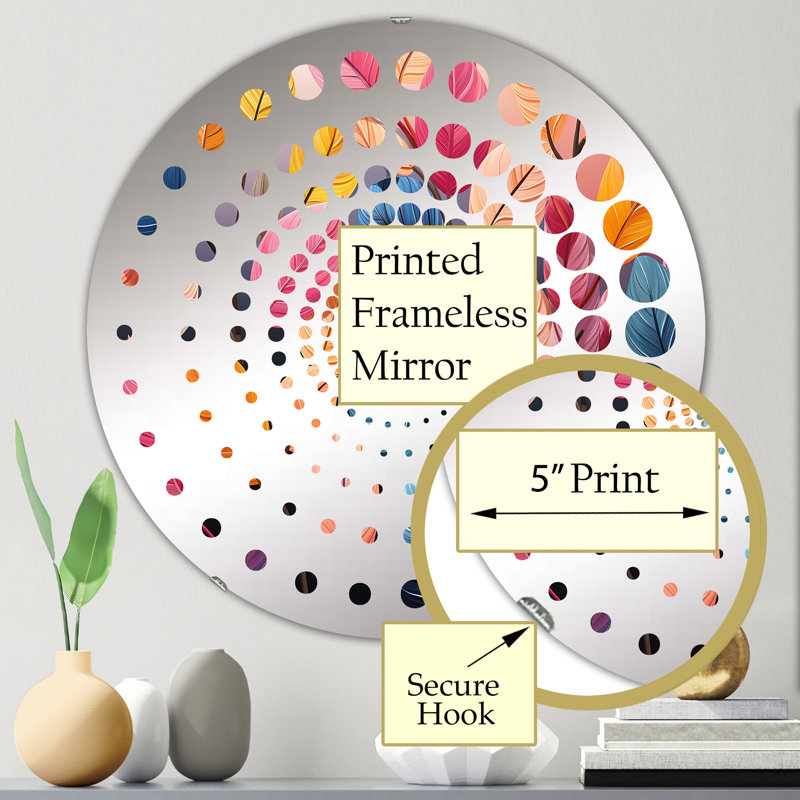 Gomas Circle Mirror, 23.6" x 23.6"