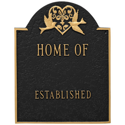 4-Line Wall Address Plaque