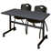 Kobe Flip-Top Training Nesting Table, 2 M Stack Chairs