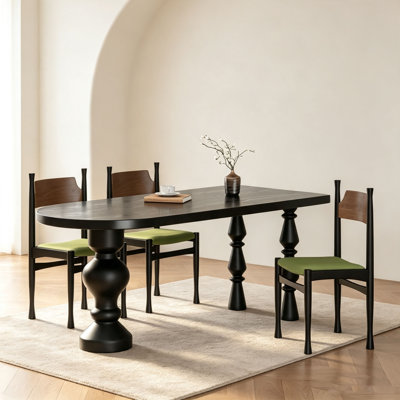 French Retro Semi-Oval Table