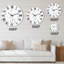 Portraits monochromes d'une ligne - Horloge murale moderne-60327357