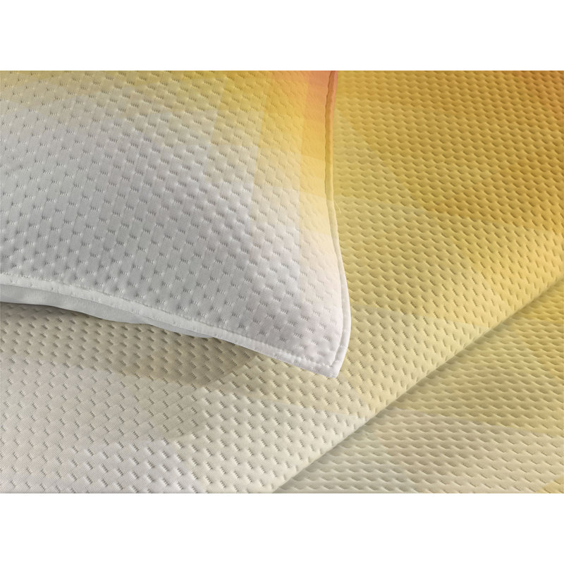 Modern & Contemporary Geometric Shapes Coverlet, King Bedspread + 2 Shams