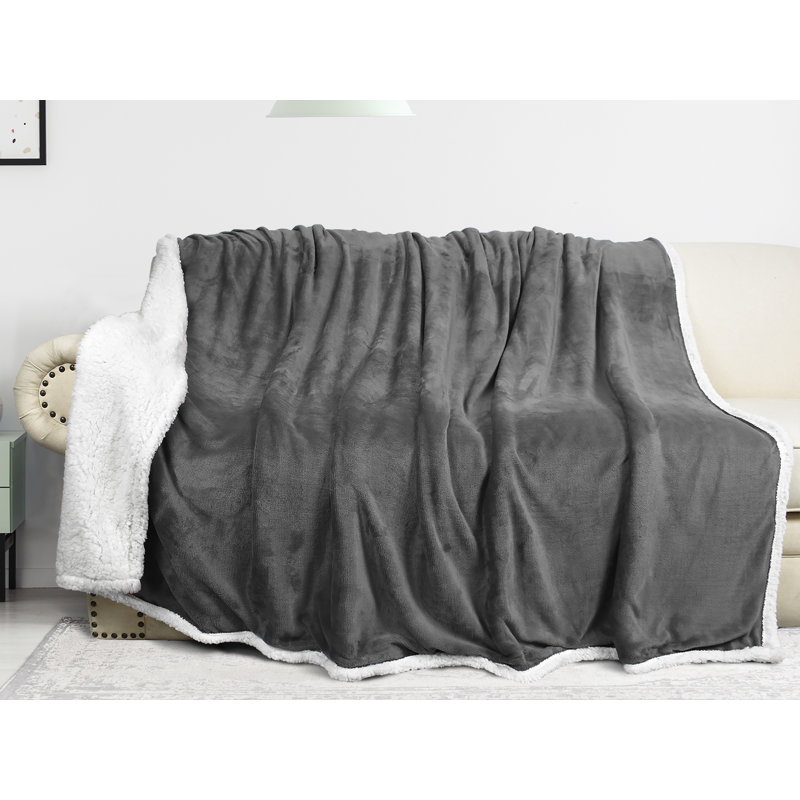 Jeté de Noël en sherpa, jetés à thème de Noël pour lit de canapé, couverture de cadeau de Noël en peluche | Très doux, chaud, moelleux, confortable, 60 po x 80 po