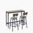 Jazire Counter Stool with Metal Frame