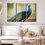 «Peacock Blue Wall Art» sur toile-167573276