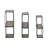 Denegal Hexagon Wall Shelves with Wood and Metal Frame Featuring MDF Panels and Boho Iron Detailing Set of 3-89124668