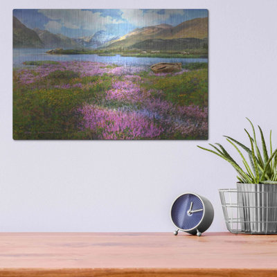Luxe Metal Art 'Heather Scotland' By Chris Vest, M " Heather Scotland " by Chris Vest