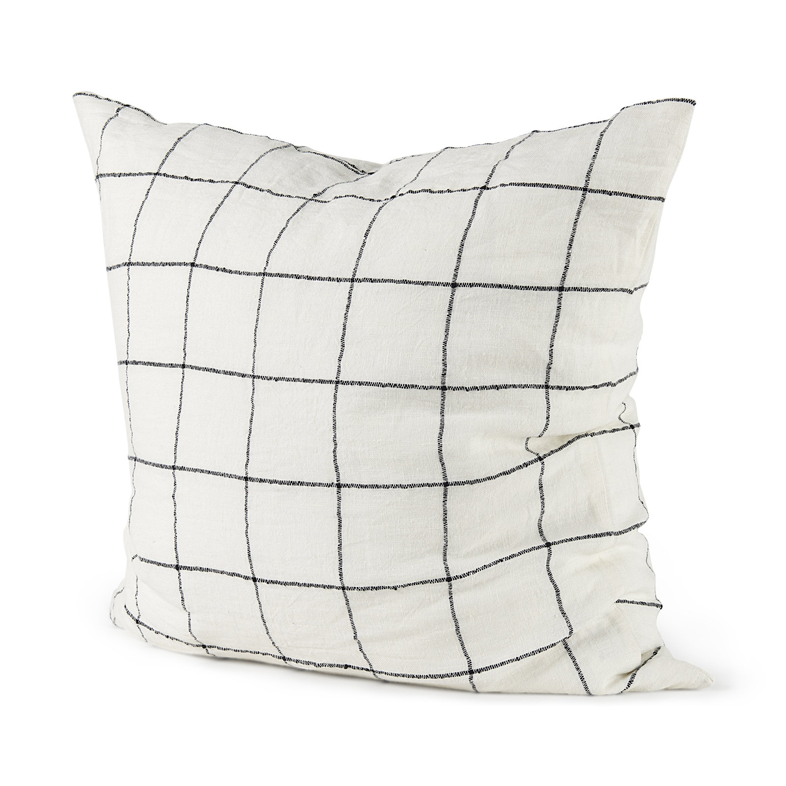 Solada Geometric Cotton Pillow Cover, Height(22") x Width(22")